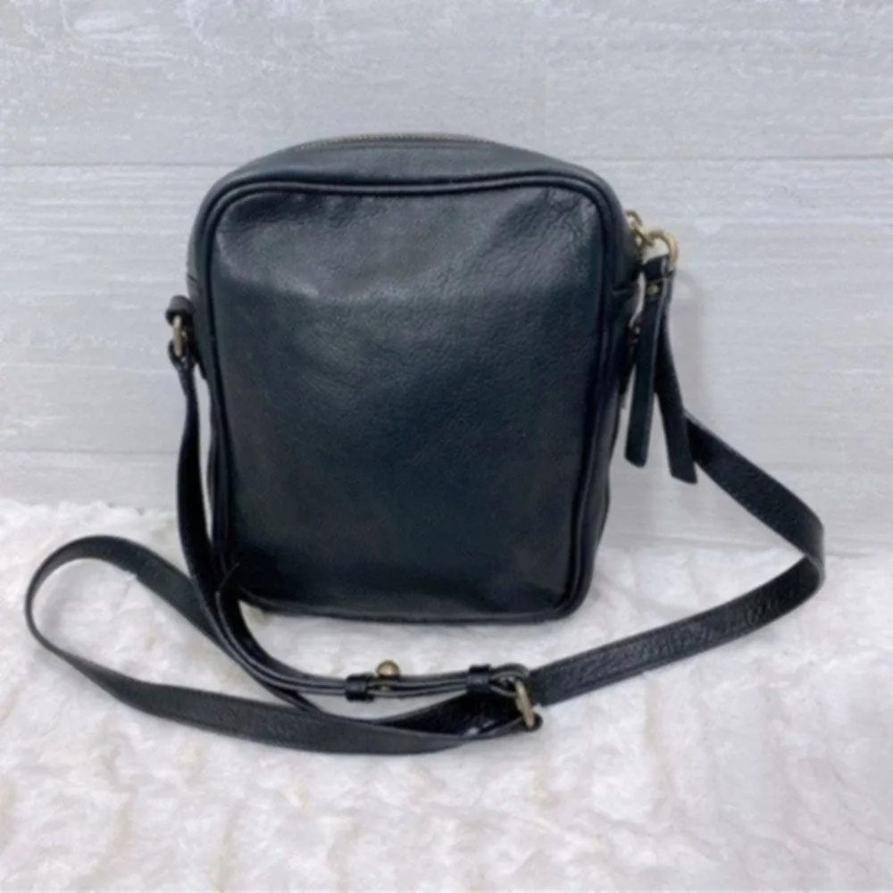 ALCO women’s genuine leather crossbody bag Color Black